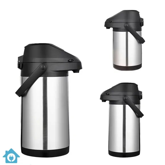 DayDays Airpot Thermos – Stainless Steel Vacuum Insulated Pump Dispenser for Tea, Coffee and Water