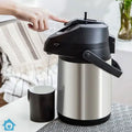DayDays Airpot Thermos – Stainless Steel Vacuum Insulated Pump Dispenser for Tea, Coffee and Water
